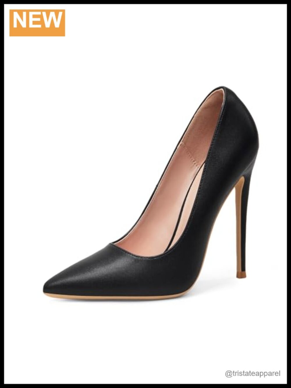 Elisabet Tang Women's Pointed Toe High Heel 4.7 Inch Stiletto Pumps Matte